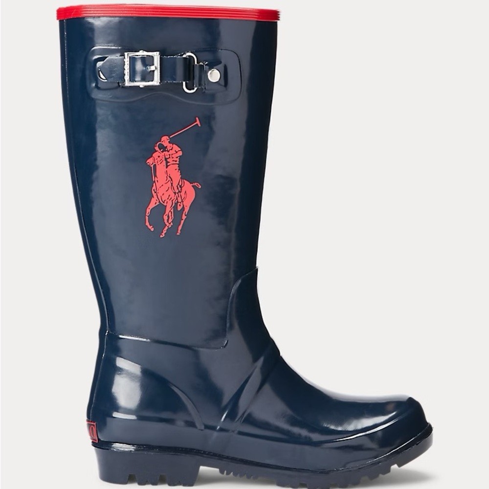 Polo by Ralph Lauren Kids Navy and Red Boots